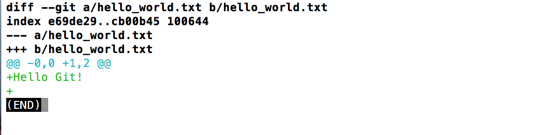 git diff Hello Git