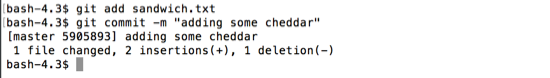 git commit cheddar