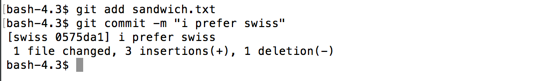 git commit swiss