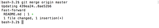 git merge origin master