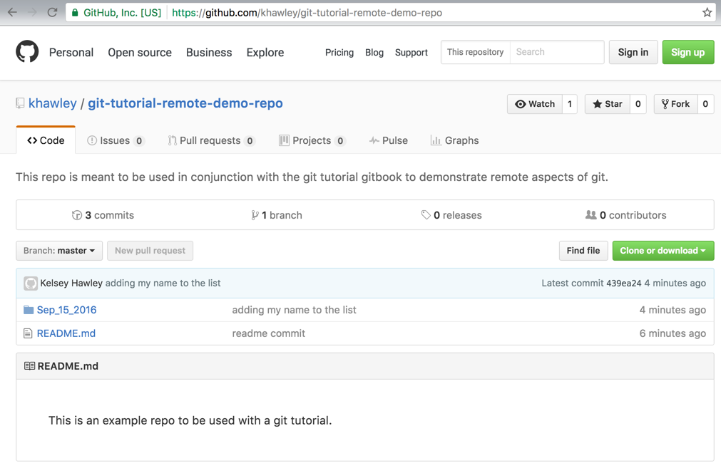 github repo